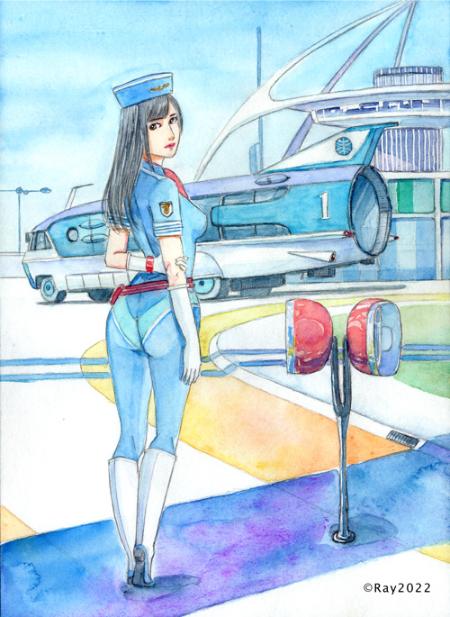 イラストno 34 未来都市 レトロフューチャー Gallery2 Blue Line Vol 2